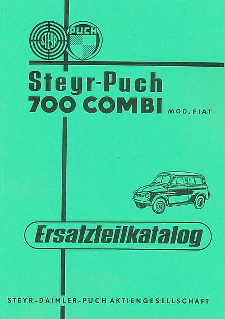 Puch 700 C und E Combi, Ersatzteilkatalog, Buchcover