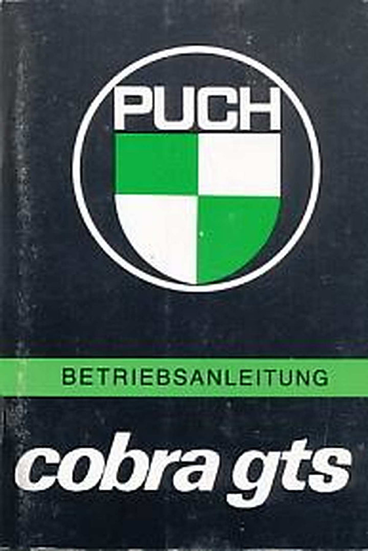 Puch Cobra GTS, Betriebsanleitung, Buchcover