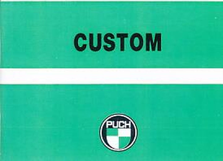 Puch Custom, 2-Gang-Handschaltung Betriebsanleitung, Buchcover