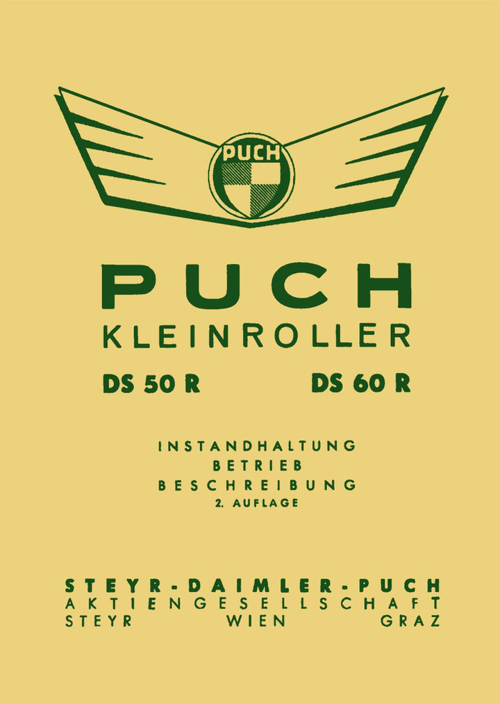 Puch DS 50 R und DS 60 R Betriebsanleitung, Buchcover