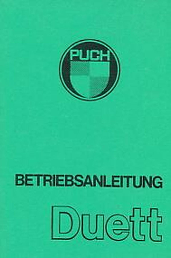 Puch Duett, Betriebsanleitung, Buchcover