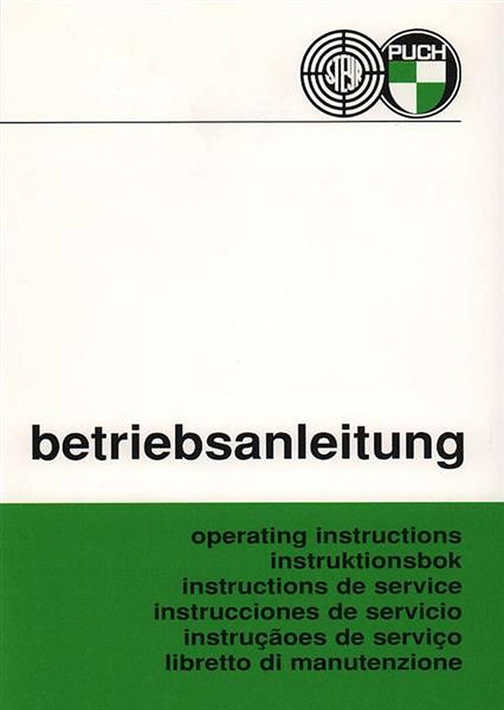 Puch Haflinger 4 x 4, Owners Manual, Buchcover