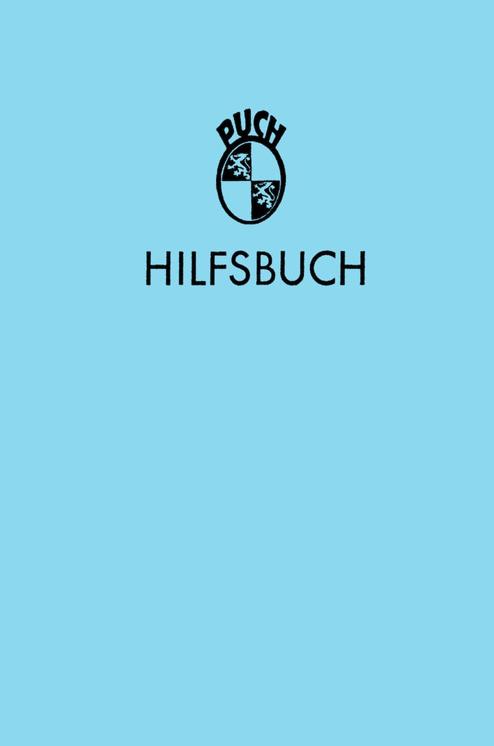 Puch Hilfs-Buch 1933/34, Buchcover