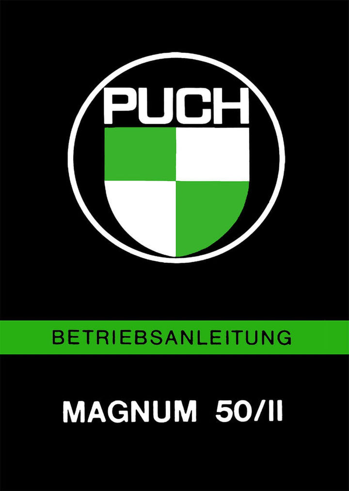 Puch Magnum 50/II, Betriebsanleitung, Buchcover