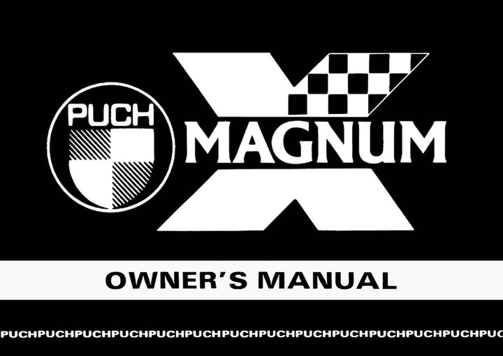 Puch Magnum X Minicross for children Owners manual, Buchcover