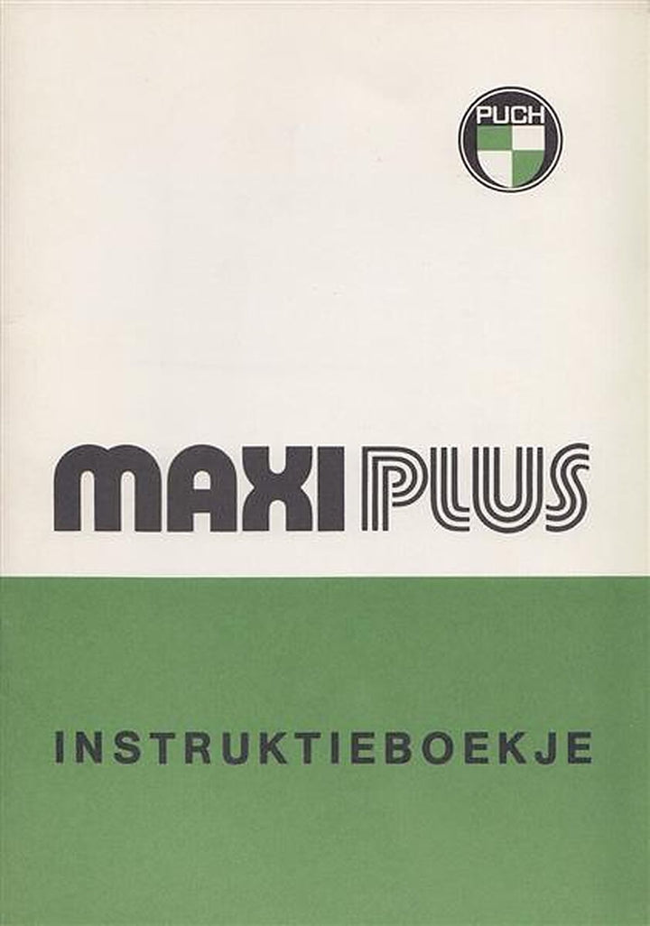 Puch Maxi Plus Instruktieboekje, Buchcover