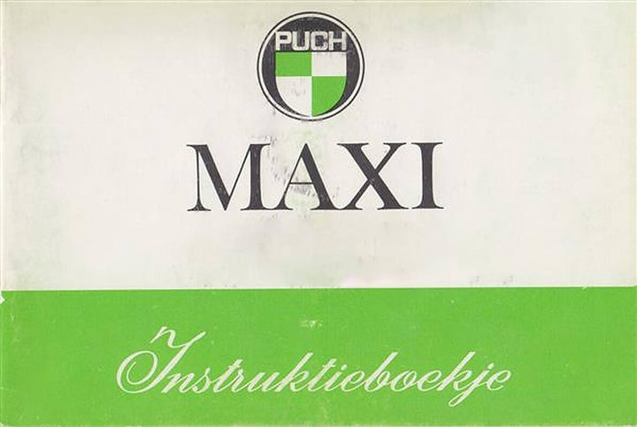 Puch Maxi Instruktieboekje, Buchcover