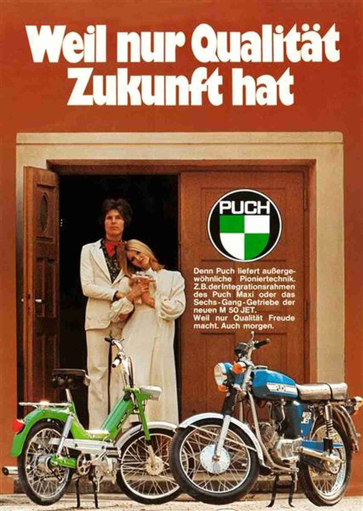 Puch Maxi und Jet Poster, Poster-Motiv