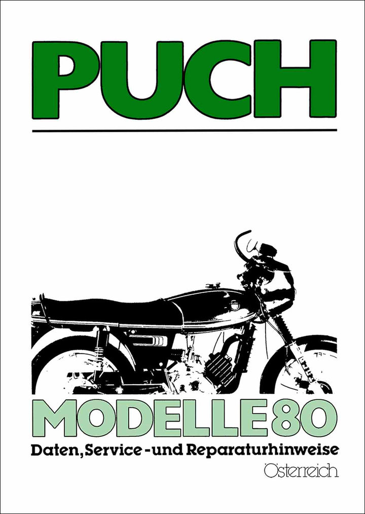 Puch Modelle 1980, Daten, Service, Reparaturhinweise, Buchcover