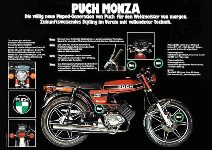 Puch Monza Poster, Poster-Motiv