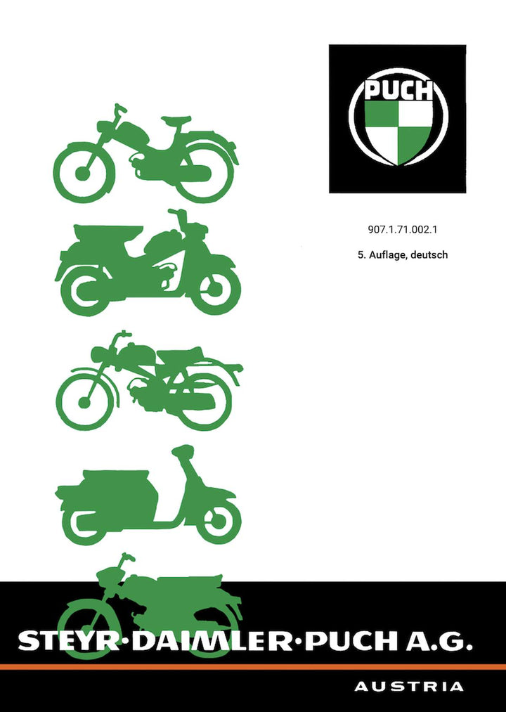 Puch Moped Betriebsanleitung, Buchcover