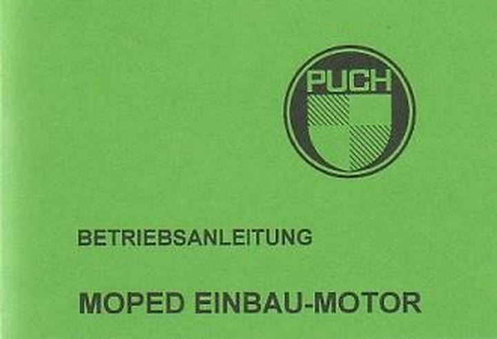 Puch Moped Einbau-Motoren Betriebsanleitung, Buchcover