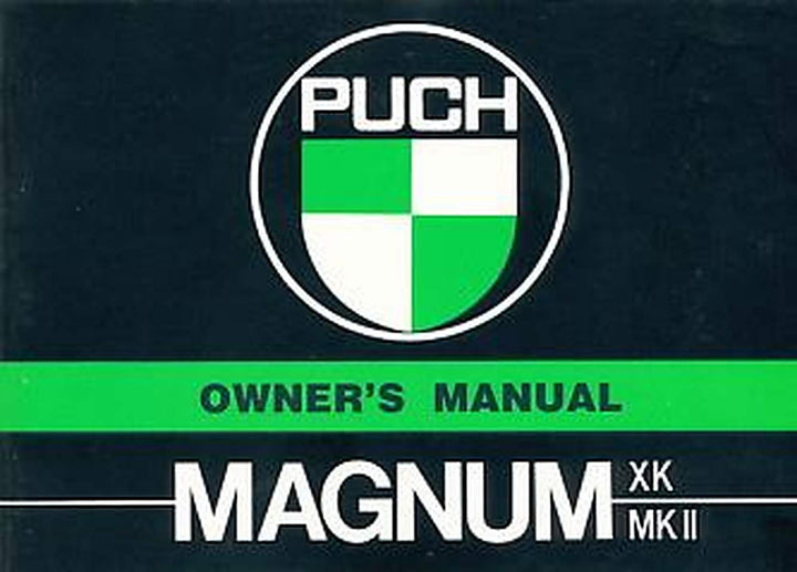 Puch Moped Magnum XK MK II, Owner´s Manual, Buchcover