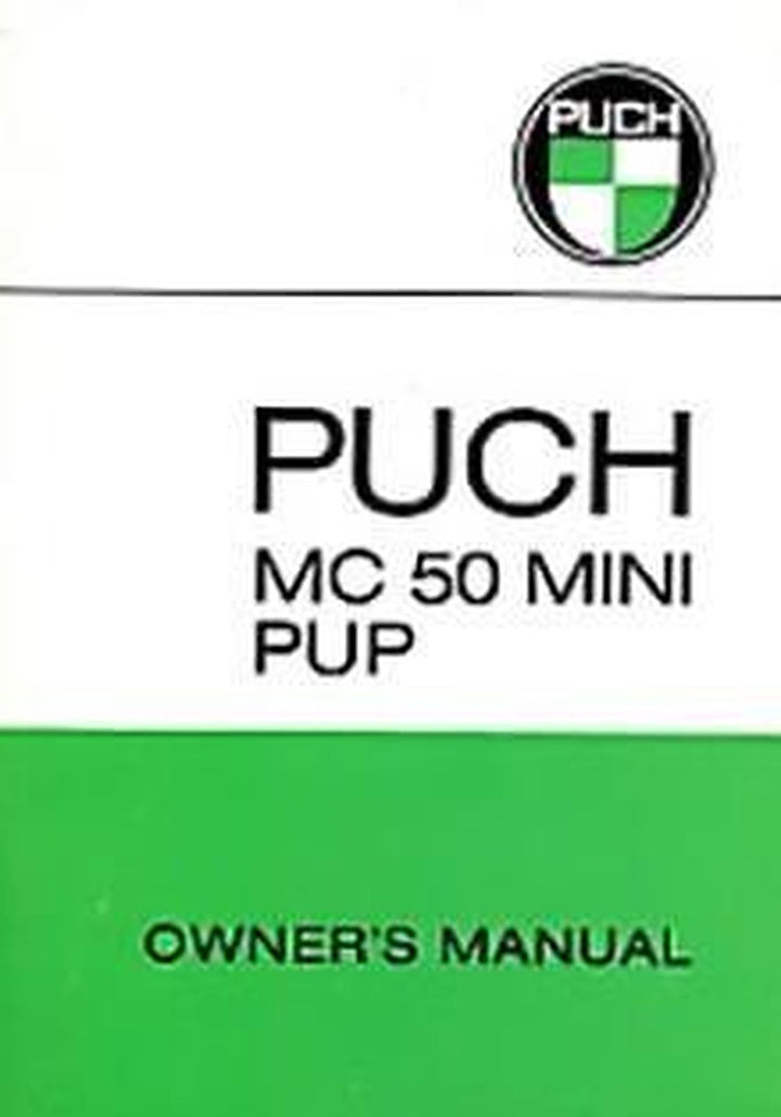 Puch Moped MC 50 Mini Pup, Owners Manual, Buchcover