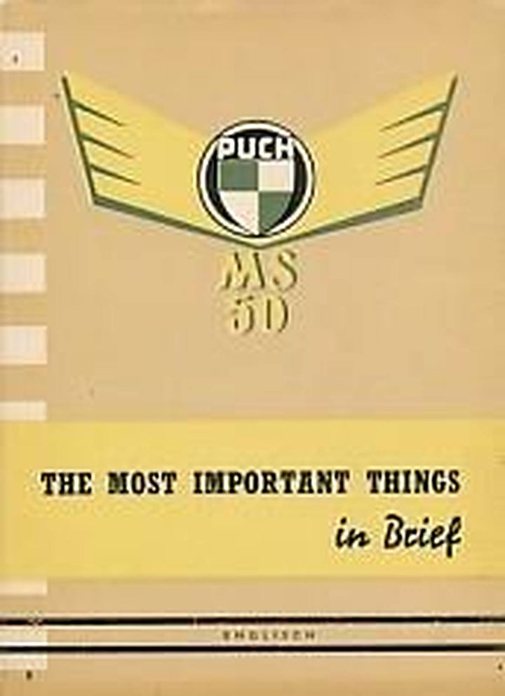 Puch MS 50 Owners Manual, Buchcover