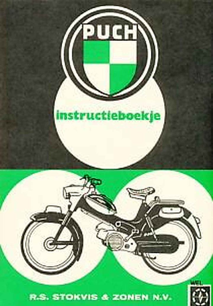 Puch Moped W 50L, W 50 D, VS 50 L, Sport 1963, VS 50 L HS Skyrider, 2 V, 3 V, instructieboekje, Buchcover