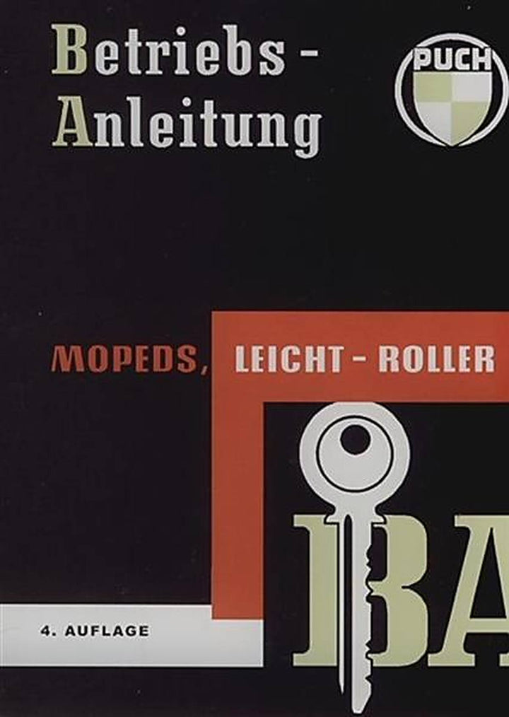 Puch Mopeds, Leicht-Roller MS50, VS50, DS50R, DS60R Betriebsanleitung, Buchcover