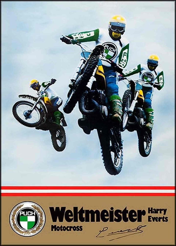 Puch Motocross WM Harry Everts Poster, Poster-Motiv