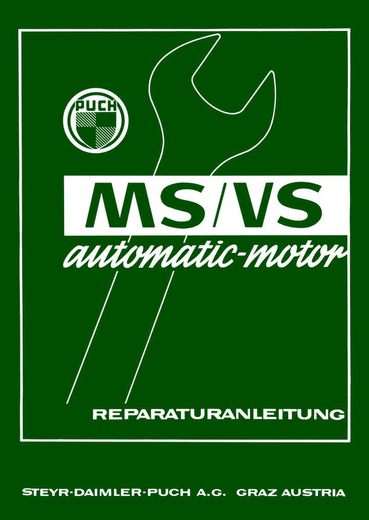 Puch MS50, VS50 Automatic Reparaturanleitung, Buchcover