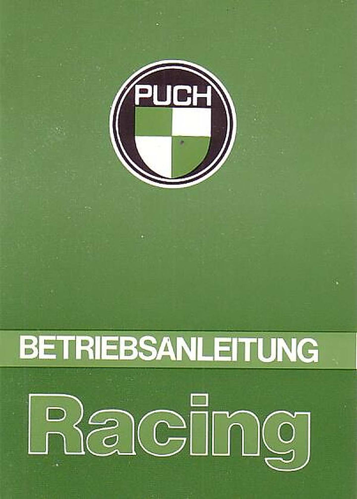 Puch Racing, Betriebsanleitung, Buchcover