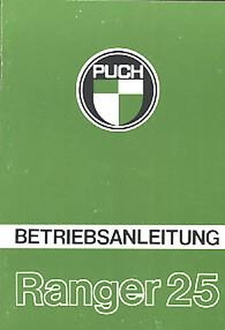 Puch Ranger 25, Betriebsanleitung, Buchcover