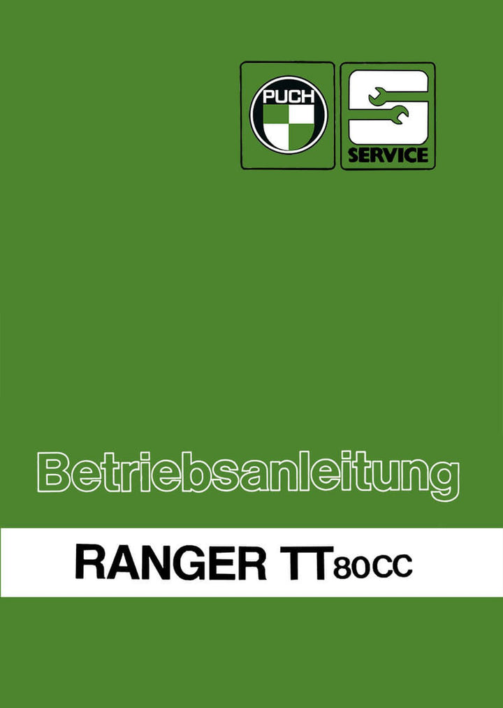 Puch Ranger TT80 Betriebsanleitung, Buchcover