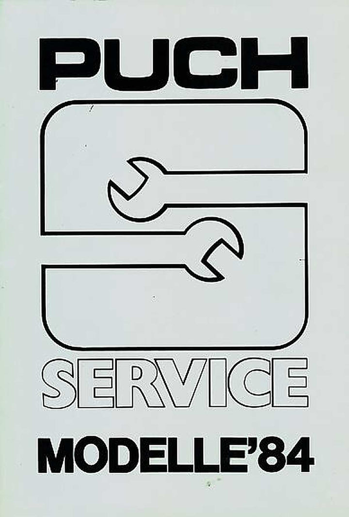 Puch Service 1984, Buchcover