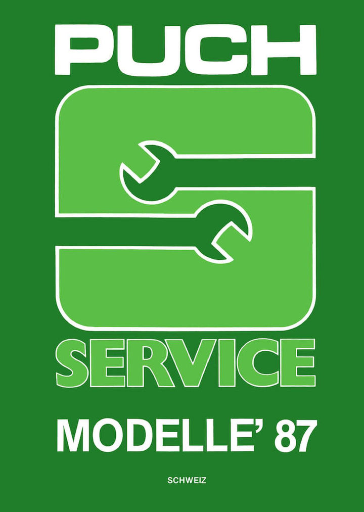 Puch Service Modelle 1987 Schweiz, Buchcover
