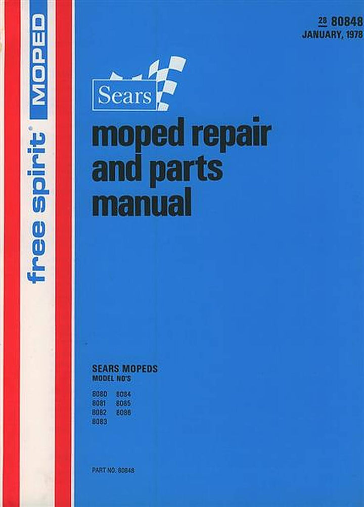 Sears Free Spirit Moped Repair and Parts Manual, Buchcover