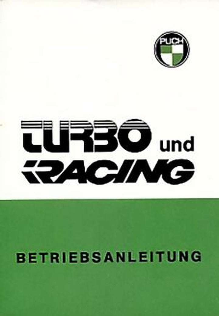 Puch Moped Turbo und Racing, Betriebsanleitung, Buchcover