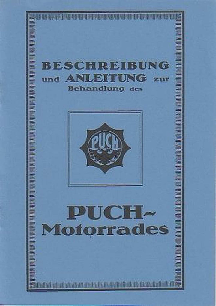 Puch Typ R2 Betriebsanleitung, Buchcover
