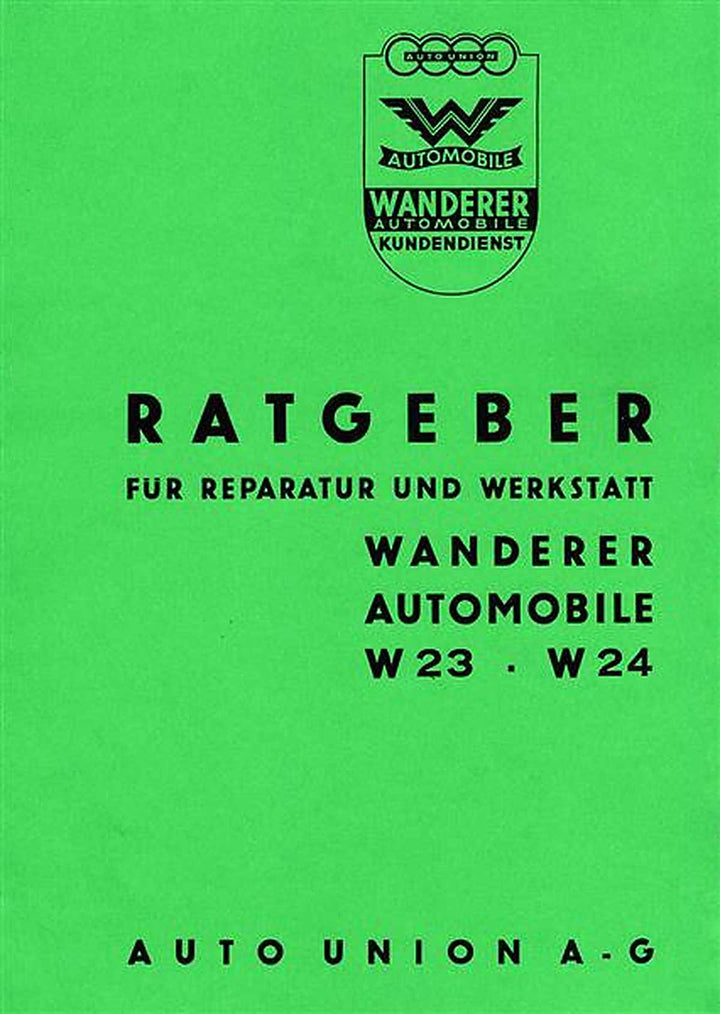 Wanderer W 23 und W 24 Reparaturanleitung, Buchcover