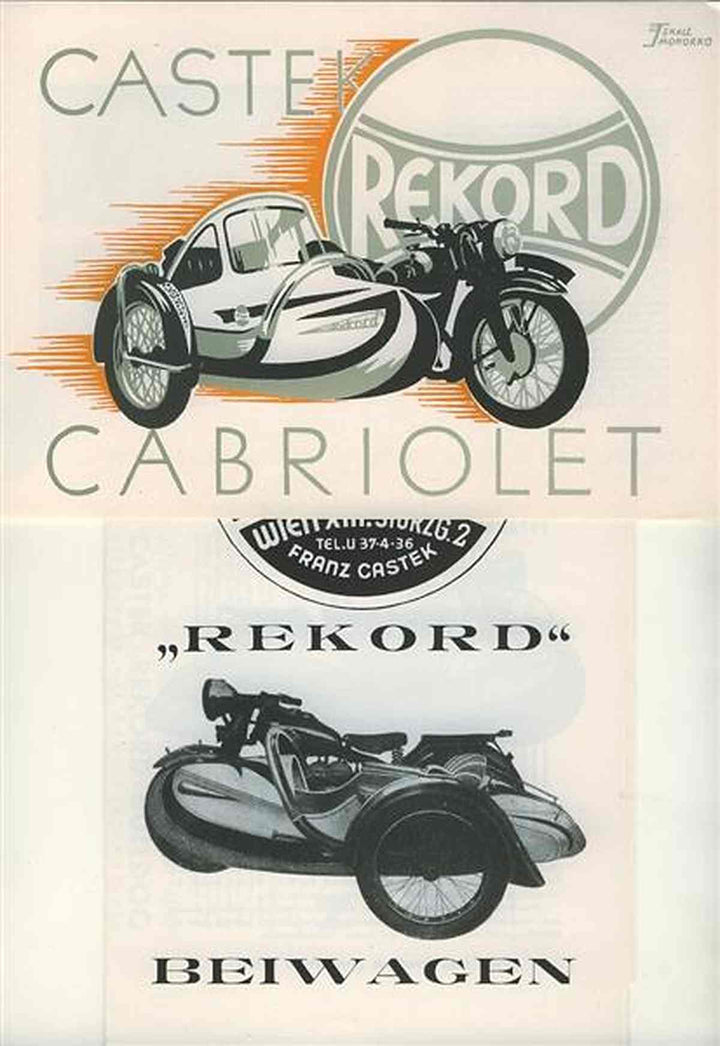 Rekord Beiwagen Prospekt, Buchcover