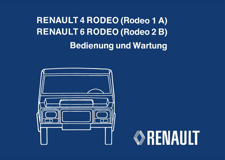 Renault 4 / 6 Rodeo Bedienungsanleitung, Buchcover