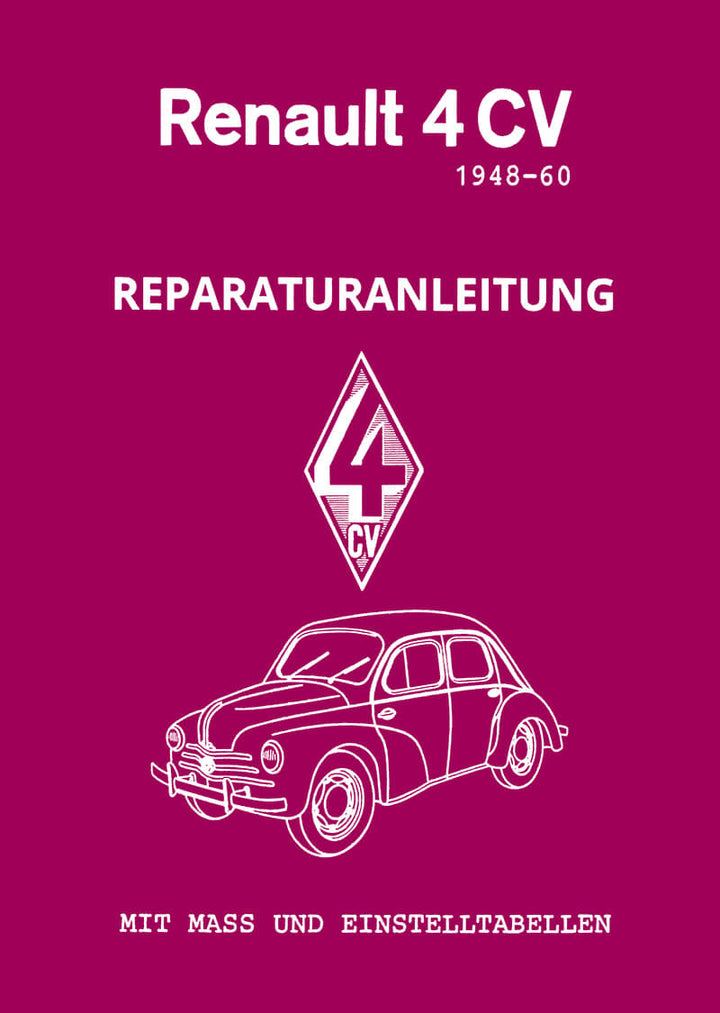 Renault 4CV Reparaturanleitung - gedrucktes Buch zum Bestpreis! - verwuester.net