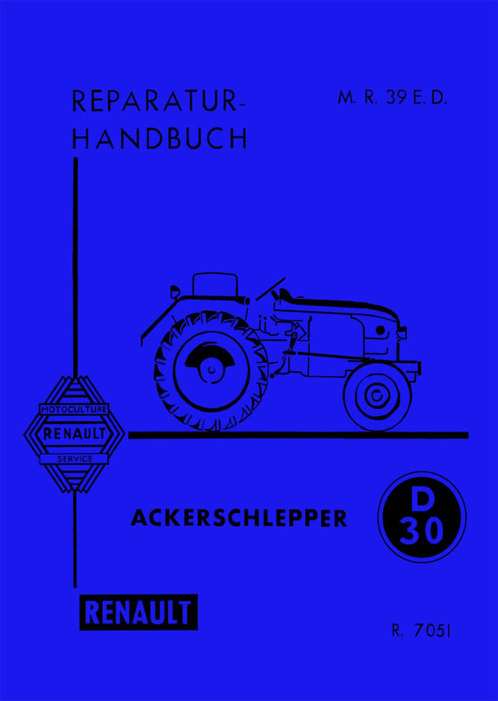 Renault R7051 Reparaturhandbuch, Buchcover