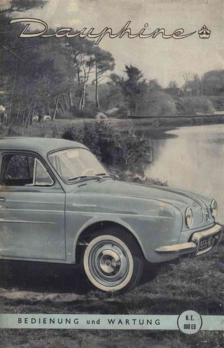 Renault Dauphine Betriebsanleitung, Buchcover