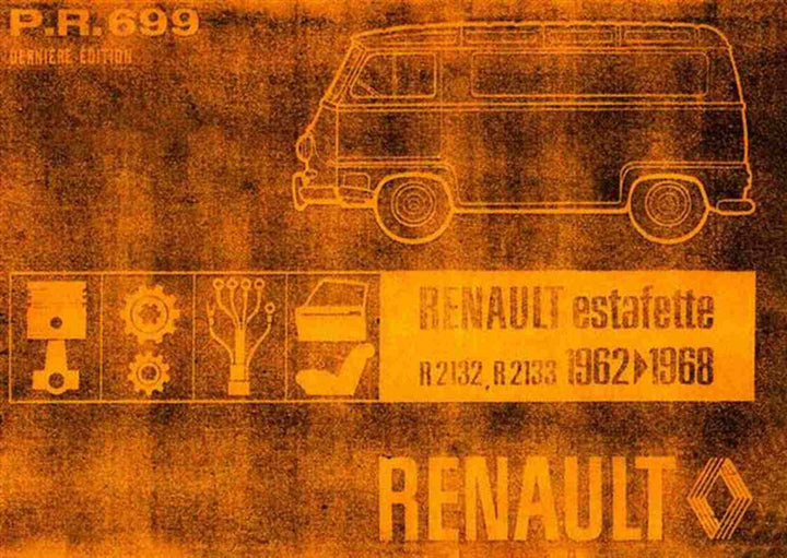 Renault Estafette R 2132, R2133, Modelle 1962 - 1968, Ersatzteilkatalog, Buchcover