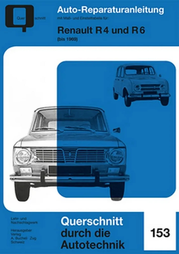 Renault R 4 Reparaturanleitung und Werkstatthandbuch - gedrucktes Buch zum Bestpreis! - verwuester.net