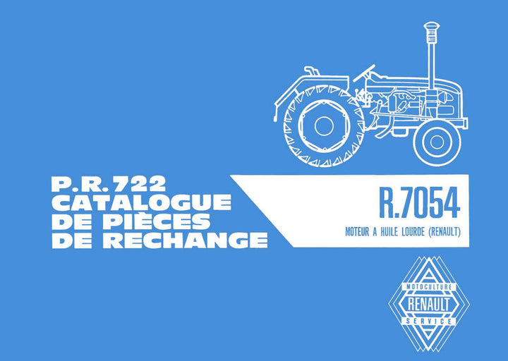 Renault R7054 Ersatzteilkatalog, Buchcover
