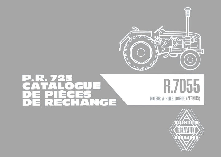 Renault R7055 Ersatzteilkatalog, Buchcover