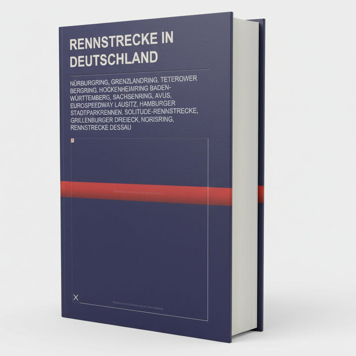 Rennstrecken in Deutschland, Buchcover