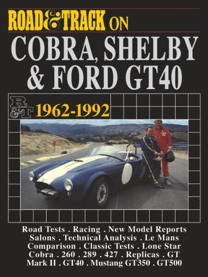 Road And Track on Cobra, Shelby And Ford GT40 - 1962-1992 - gedrucktes Buch zum Bestpreis! - verwuester.net