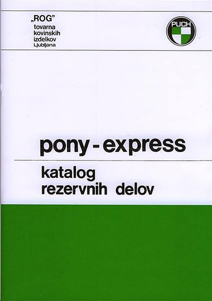 ROG Pony Express katalog rezervnih delov, Buchcover