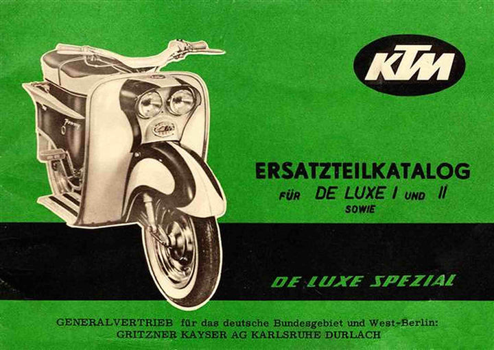 KTM De Luxe-I / II und De Luxe-Spezial Ersatzteilkatalog, Buchcover
