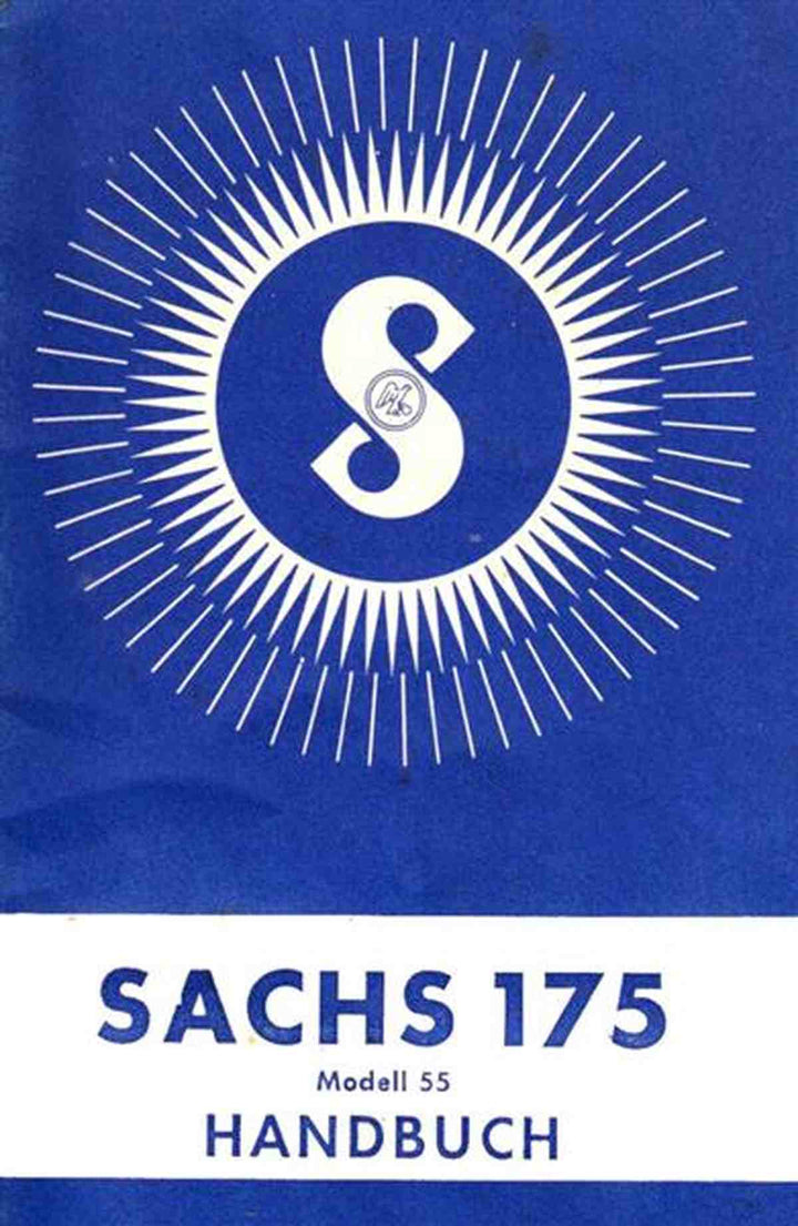 Sachs 175 Modell 55, Handbuch, Buchcover