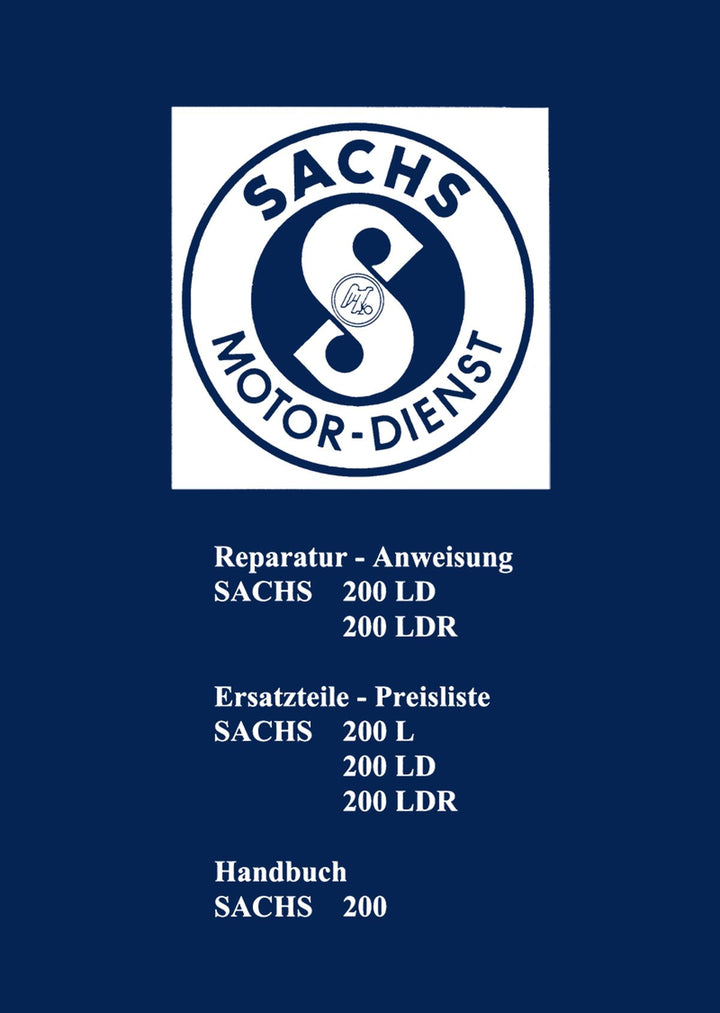 Sachs 200 200L 200LD 200LDR Reparatur und Ersatzteile, Buchcover