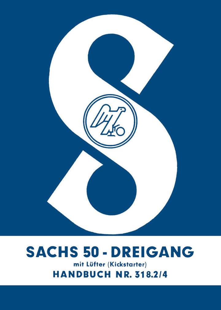 Sachs 50 Dreigang – Betriebsanleitung, Buchcover
