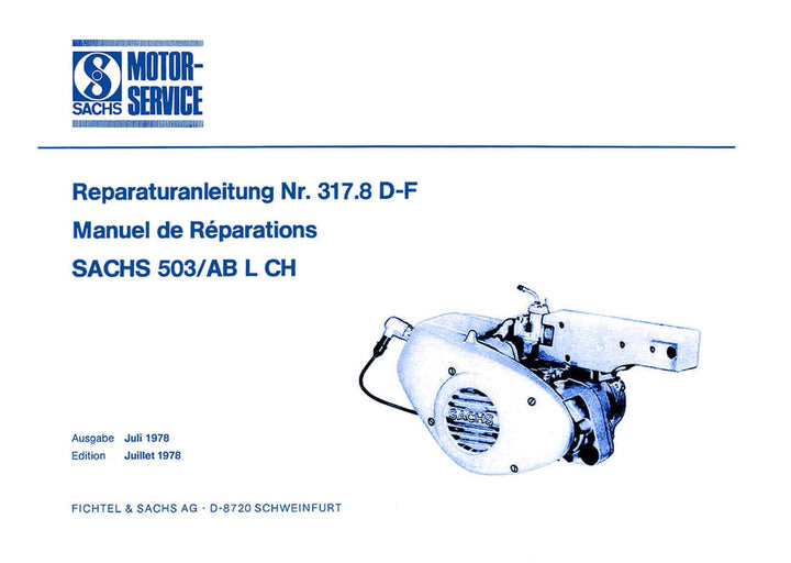 Sachs 503 / AB L CH Motor Reparaturanleitung, Buchcover