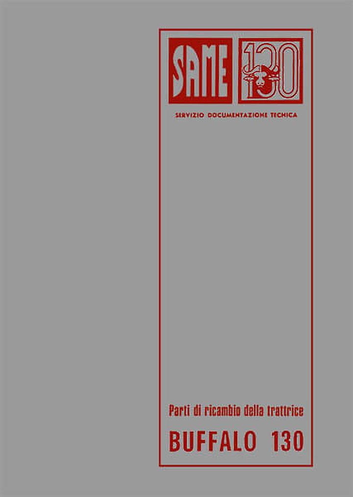 Same Buffalo 130 Ersatzteilkatalog, Buchcover